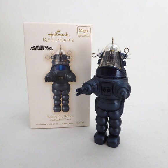 NEW 2009 HALLMARK FORBIDDEN PLANET ROBBY ROBOT MAGIC CHRISTMAS ORNAMENT - Picture 1 of 12